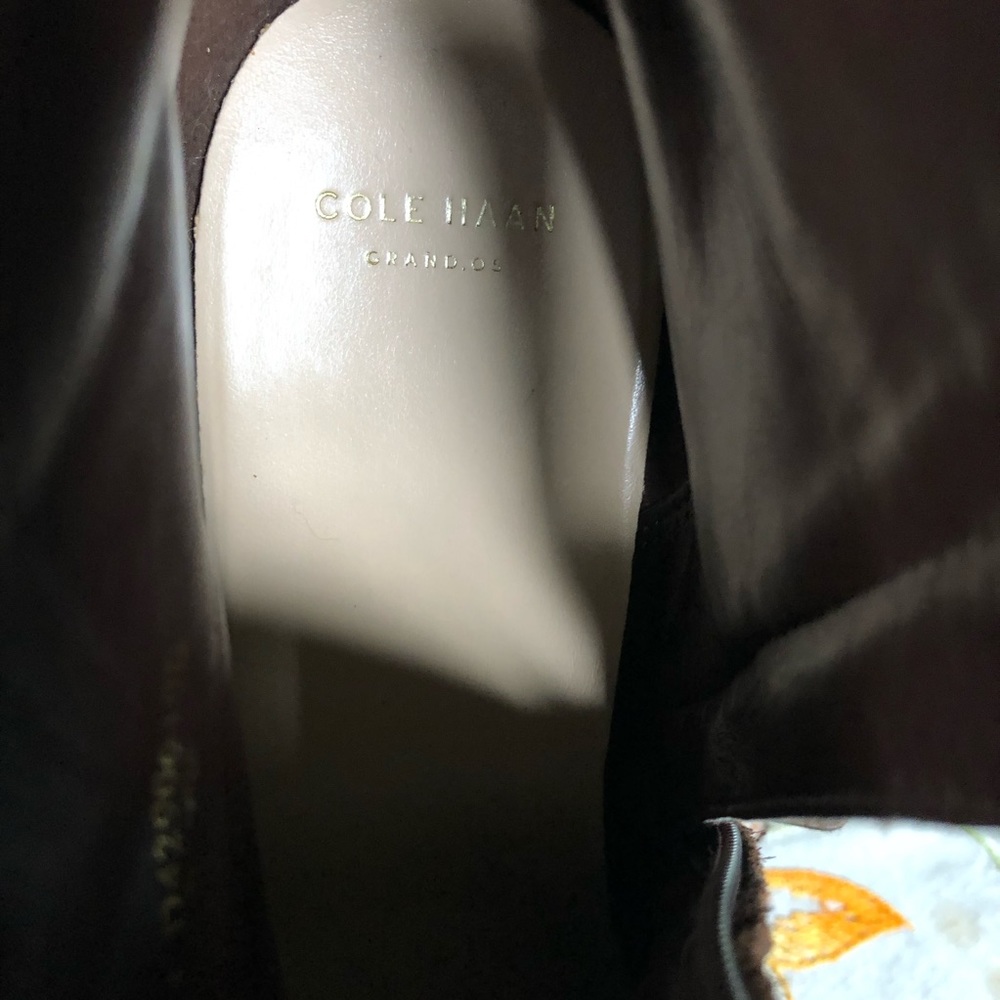 Cole Haan Calista Leather Ankle Boots. Harness Strap.Chocolate Brown. Size 10 - Picture 10 of 12